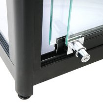 Glasmonter Showcase Tower Duo Svart med belysning