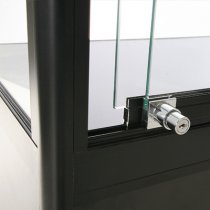 Vitrinskåp Tower Duo med förvaring - Svart