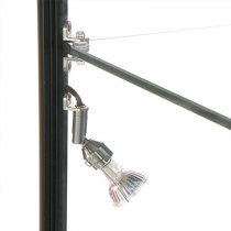 Vitrinskåp Tower Duo med förvaring - Svart