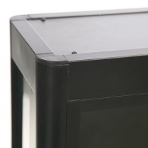 Glasmonter Showcase Wall Duo - Svart med LED-belysning