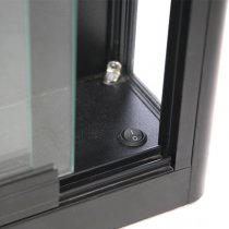 Glasmonter Showcase Wall Duo - Svart med LED-belysning