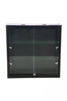 Glas-skåp Showcase Wall Duo - Svart med LED-belysning