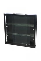 Display-skåp Showcase Wall Duo - Svart med LED-belysning