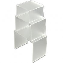 Hyllset i frostat akryl - 3 storlekar