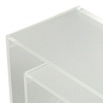 Hyllset i frostat akryl - 3 storlekar