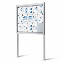 vädertåligt skyltskåp för markmontering