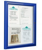 Anslagsskåp utomhus 4xA4 Djup 58mm