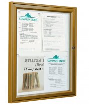 Skyltskåp utomhus 4xA4 - Brun