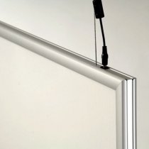 LED 70 x 100 cm dubbelsidig, extra ramprofil - vertikal