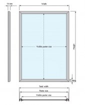 Snäppram 50x70 med medium profil