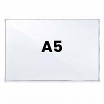 Akrylficka A5 i stående akrylställ