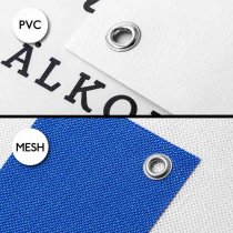 Materialjämförelse PVC och mesh för banderoller
