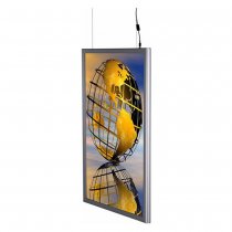 LED ljuslåda 70x100 cm dubbelsidig som kan hängas upp i vertikalt läge