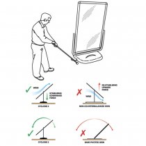 Trottoarpratare Wheel Swinger 100x140 cm