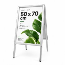 Gatupratare Alu med 50x70 affisch
