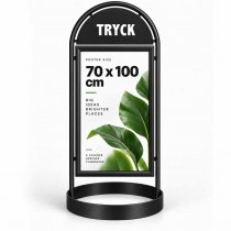 Gatupratare City svart med 70x100 affisch