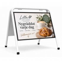 Gatupratare mini en mini sign med A3 affisch