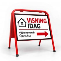 Mäklarskylt i gatupratare mini sign i A3 format