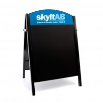 Chalkboard Skyltställ 50x70cm med Logo - Svart