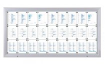 Låsbart skyltskåp / Informationstavla 27xA4 IP56