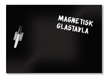 Magnetisk whiteboardtavla i glas