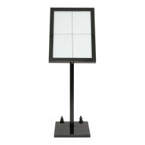 Skyltskåp i rostfritt stål