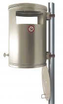 Bottentömning av papperskorg City 35 liter zinkgalvad