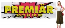 Vepa "PREMIÄR" banderoll med egen text