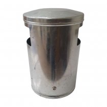 Skräpkorg City 35 liter Silver