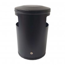 Skräpkorg City 35 liter Svart