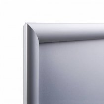Snäppram A2 silver med gerade hörn