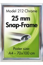 Snäppram A4 - Chrome