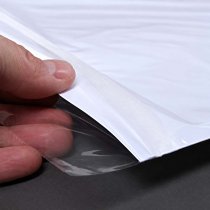 Närbild på Vattentålig plastficka 50x70