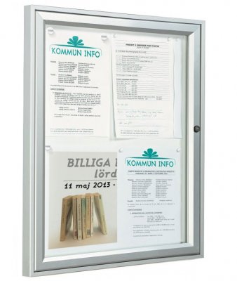 Anslagsskåp utomhus 4xA4 Djup 58mm