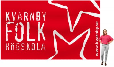 Banderoll med kedersöm 3x5 meter