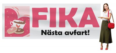 Fika skylt