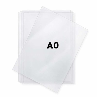 Frontplast A0 - Skyddsplast med antireflex och uv skydd som säljs i 5-pack