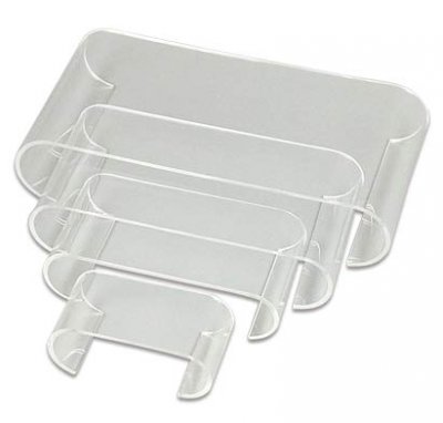 Set med Hyllor i akryl för vitrinskåp. 4 delar