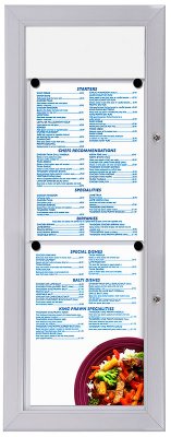 Menytavla 2xA4 med rubrikplats. Köp Menyskåp & skyltskåp för menyer & andra anslag