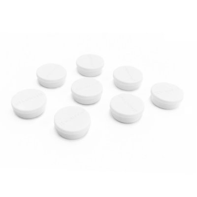 Runda magneter vita 8 pack