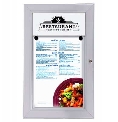 Menytavla 1xA4 med rubrikplats. Köp Menyskåp & skyltskåp för menyer & andra anslag