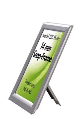 Snäppram A4 - Silver Bord/Vägg