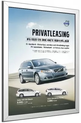 snäppram silver med volvo på