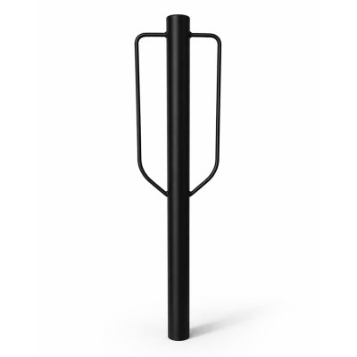 Cykelpollare Citypro Ø76 mm svart för nedgjutning