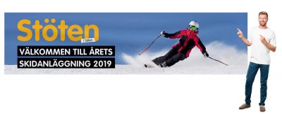 Banderoll med kedersöm 1x4 meter